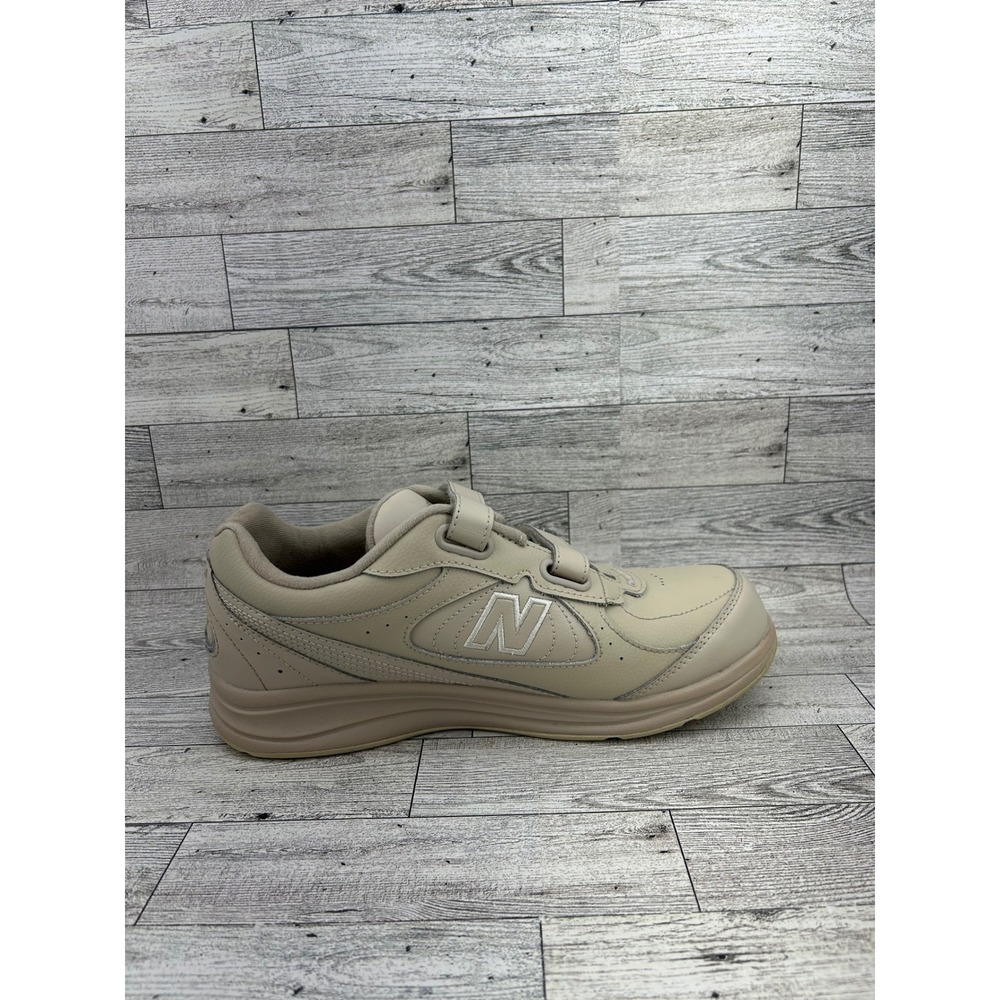 New Balance‎ 577 Walking Shoe Beige Leather Hook and Loop Strap Comfort 8.5M - Picture 9 of 12